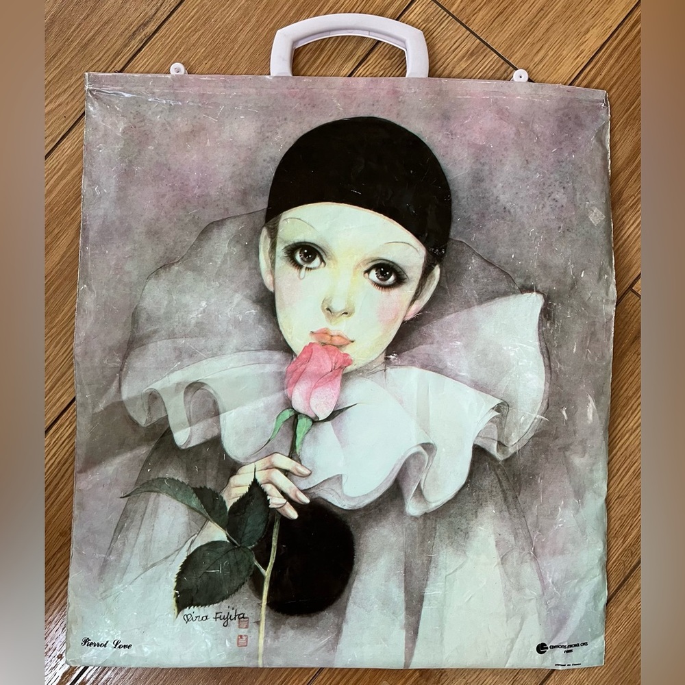 VTG Editions Michel Oks Paris Print | Pierrot Love Mira Fujita | on ReusableBag